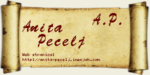 Anita Pecelj vizit kartica